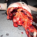 Teenage girl cut in half after jumping off a building