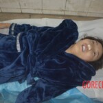 Naked dead woman in morgue