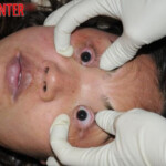 Dead naked woman on bed