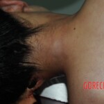 Murdered woman on autopsy table