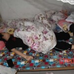 Dead young chinese girl in bed