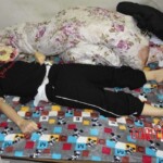 Dead young chinese girl in bed