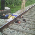 Beheaded by train