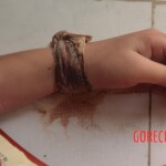 Dead woman in red dress