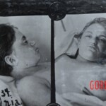 Vintage photo of murdered woman