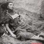 Vintage photo of murdered woman