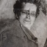 Vintage photo of murdered woman