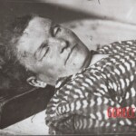 Vintage photo of murdered woman