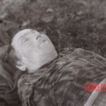 Vintage photo of murdered woman
