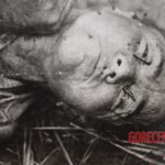 Vintage photo of murdered woman