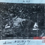 Vintage photo of murdered woman