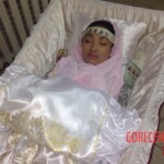 Dead woman in coffin