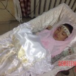 Dead woman in coffin