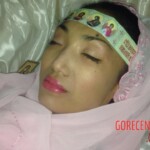 Dead woman in coffin