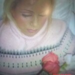 Pretty blonde in coffin