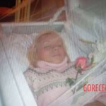 Pretty blonde in coffin