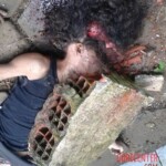 Girl with smashed head