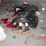 Woman feel from building