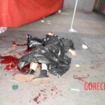 Woman feel from building