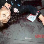 Woman feel from building