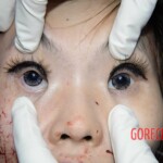 Woman feel from building