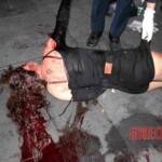 Woman feel from building