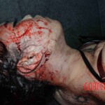 Woman feel from building