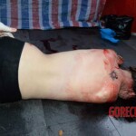 Woman feel from building