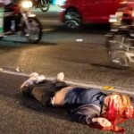 Young Filipina woman hit by speeding van