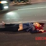 Young Filipina woman hit by speeding van