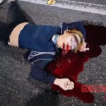 Young Filipina woman hit by speeding van