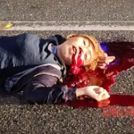 Young Filipina woman hit by speeding van