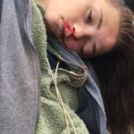 Young woman hit by train