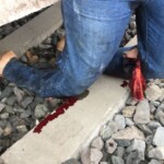 Young woman hit by train