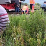 Young woman hit by train