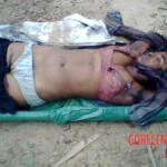 Corpse of Tamil woman