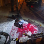 Man with smashed head