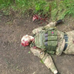 Dead Ukrainian soldier