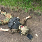 Dead Ukrainian soldier