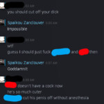 Pedophile cut off his penis to impress minor