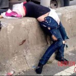 Decapitated female motorcyclist