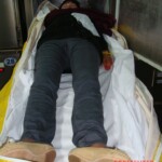 Dead female in morgue