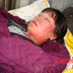 Dead female in morgue