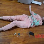Examination of corpse of young Chinese woman