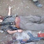 Dead female soldier