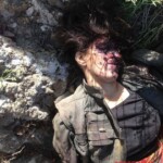 Dead female soldier