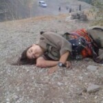 Dead female soldier