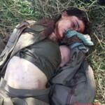 Dead female soldier