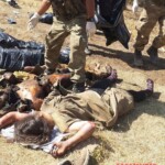 Dead female soldier