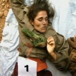 Dead female soldier